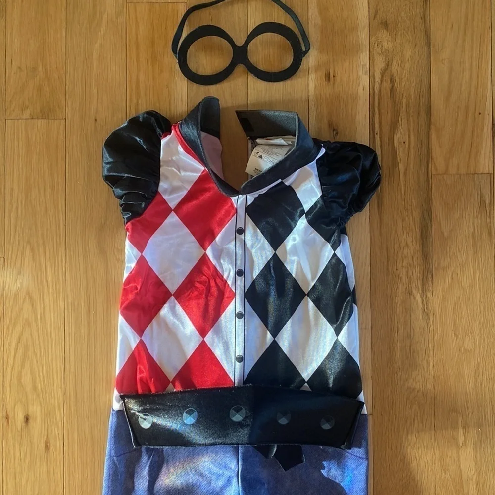 Harley Quinn Girls Halloween Costume Medium - Picture 3 of 11